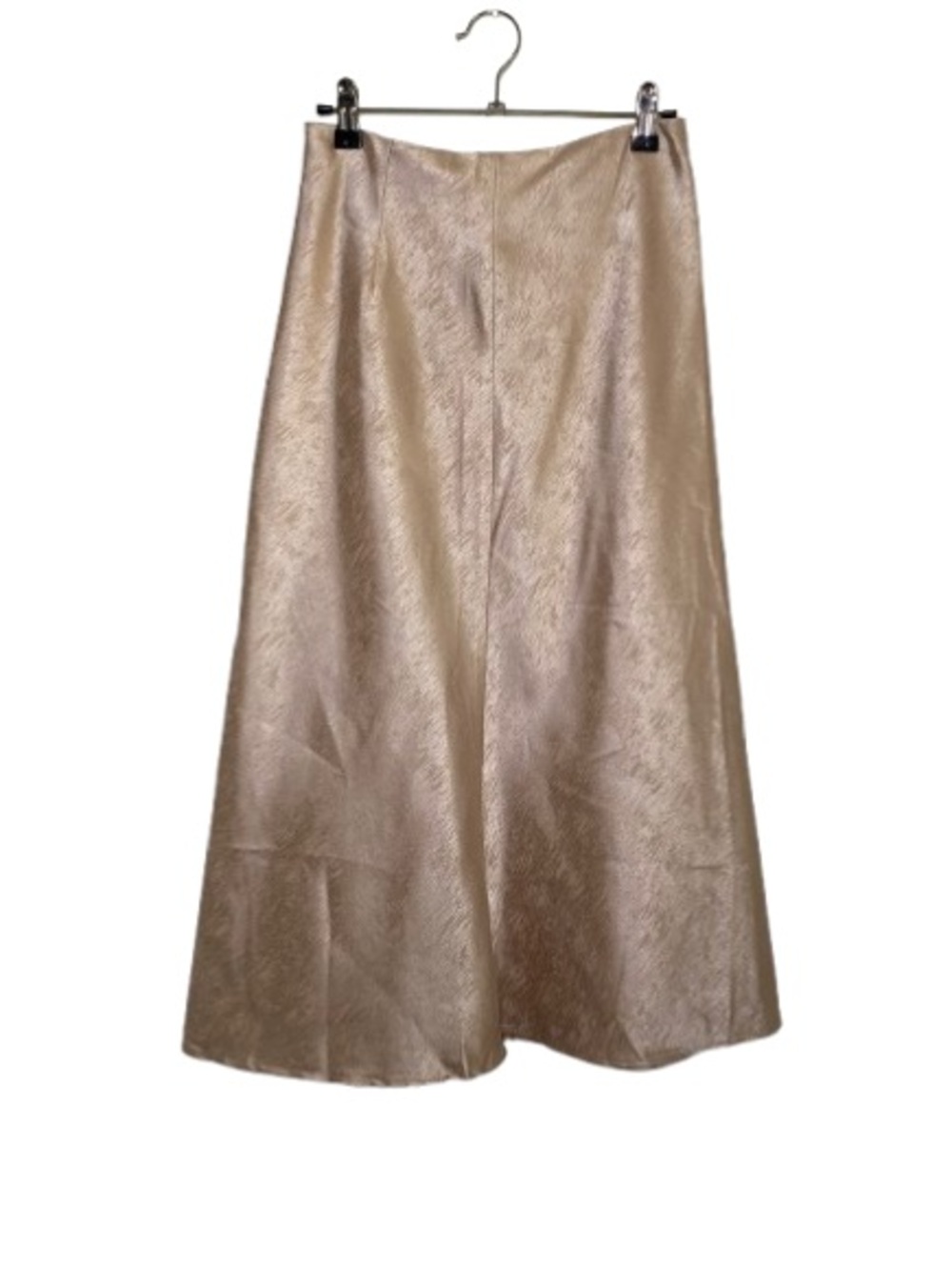 LE LIS Cream Satin Maxi Skirt - Size [S] - Minimalist & Chic